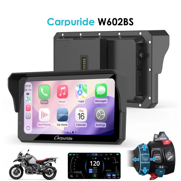Pantalla Carpuride CarPlay / Android Auto para Moto
