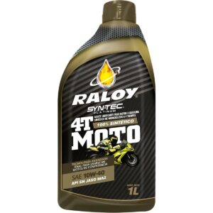 Aceite Raloy 100% Sintético SAE 10W-40 JASO MA2 para Moto 4T (1 L)